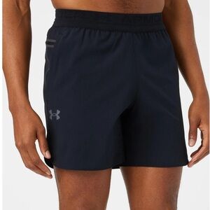 Under Armour Men's Black Athletic Shorts 6” inseam - NWT